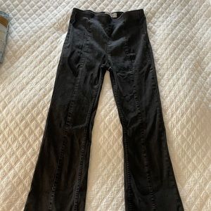 Free People high waisted, wide leg, black jeans, size 29